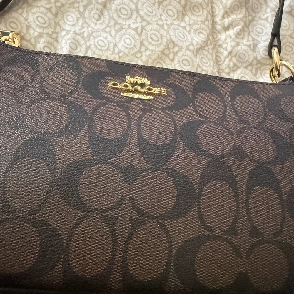 Coach Black and Brown Crossbody Bag